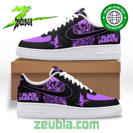 Black Sabbath Skull Purple Air Force 1 Shoes