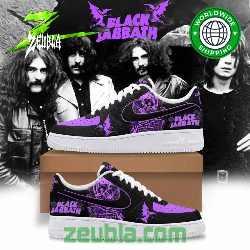 Black Sabbath Skull Purple Air Force 1 Shoes