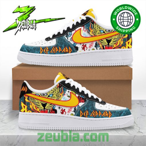 Def Leppard Artwork Premium Nike Air Force 1 Shoes