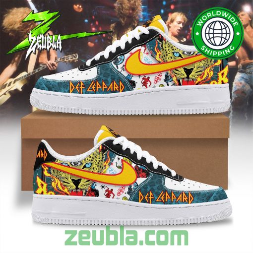 Def Leppard Artwork Premium Nike Air Force 1 Shoes