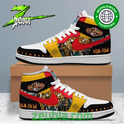 Def Leppard Hard Rock Band Air Jordan High Top Shoes