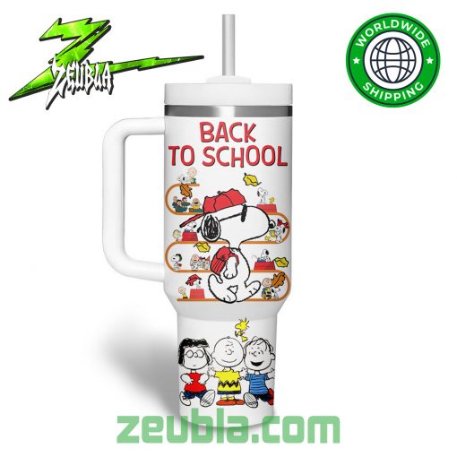 Gobble Up Snoopy Back To School Stanley Tumbler