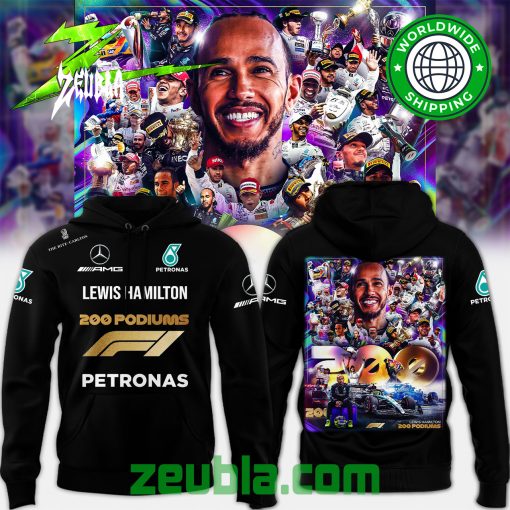 Lewis Hamilton 200 Podiums Formula 1 Hoodie