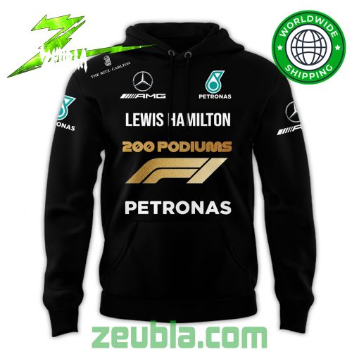 Lewis Hamilton 200 Podiums Formula 1 Hoodie