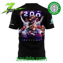 Limited Edition Lewis Hamilton 200 Podiums Formula 1 T Shirt1