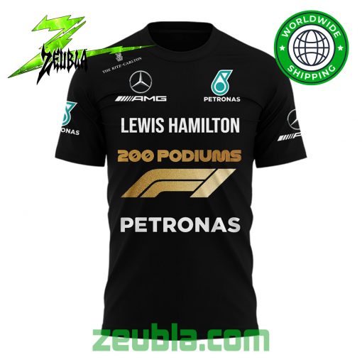 Limited Edition Lewis Hamilton 200 Podiums Formula 1 T-Shirt