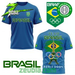 Olympic Game Team Brazil Paris 2024 T-Shirt