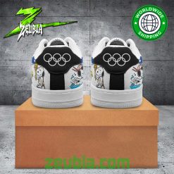 Olympic Paris 2024 Snoopy Team USA Air Force 1 Shoes3