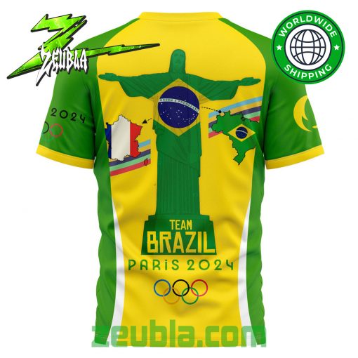 Paris 2024 Team Brazil Olympic Game T-Shirt