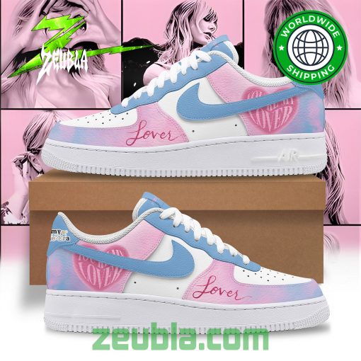 Taylor Swift Lover Album Blue Pink Air Force 1 Shoes