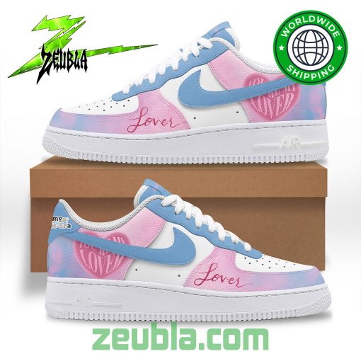 Taylor Swift Lover Album Blue Pink Air Force 1 Shoes