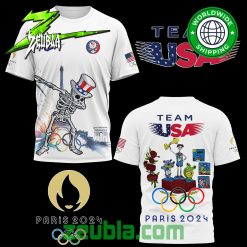 Team USA Skeleton Olympic Game Paris 2024 T-Shirt