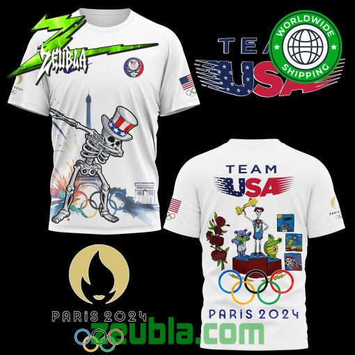 Team USA Skeleton Olympic Game Paris 2024 T-Shirt