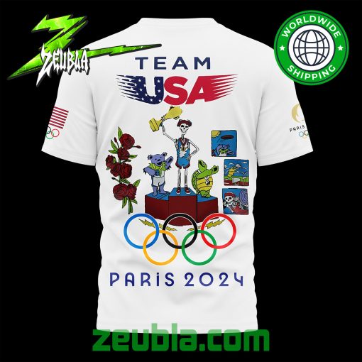 Team USA Skeleton Olympic Game Paris 2024 T-Shirt