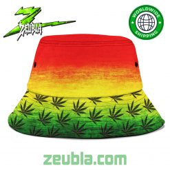 Bob Marley One Love Canabis Bucket Hat