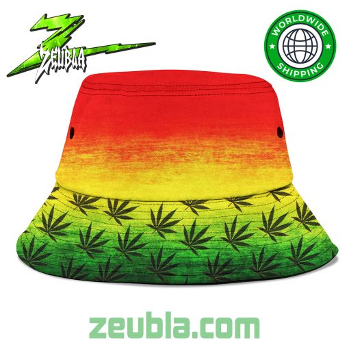 Bob Marley One Love Canabis Bucket Hat