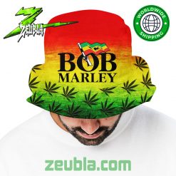 Bob Marley One Love Canabis Bucket Hat3