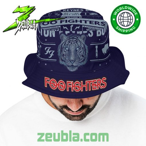 Foo Fighters Tiger Navy Bucket Hat